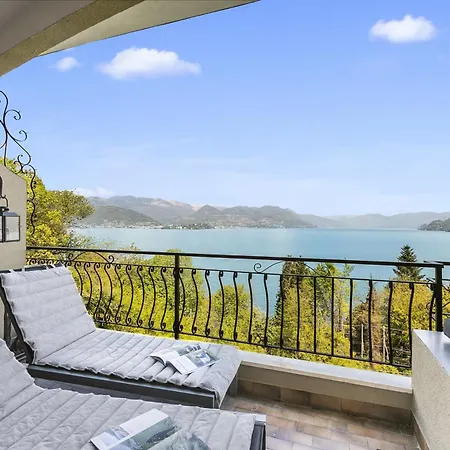 Appartement Elegant Panorama View With Pool - Happy Stresa